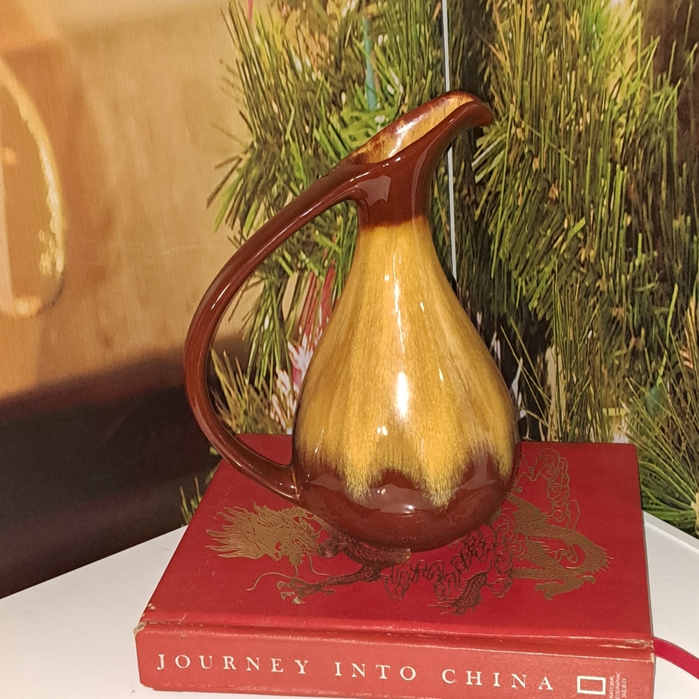 Made In Canada Glazed Vase , Has Some Minor Crazing , No Cracks Or Chips